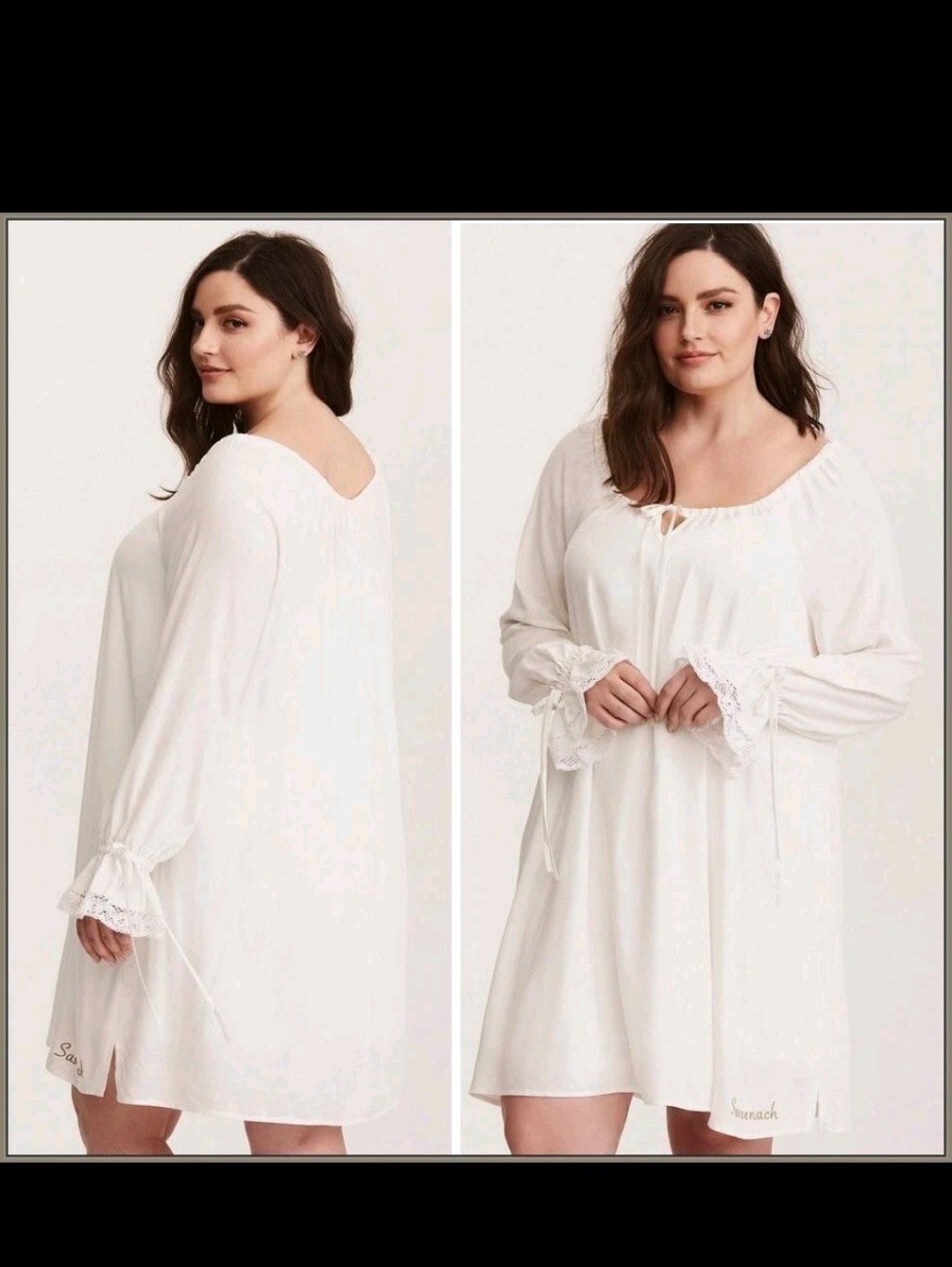 Torrid Outlander Sassenach Nightgown Night Dress White Lace Colonial Irish 1x